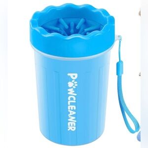 Portable pet paw washer cleaner dog/cat size medium blue NEW